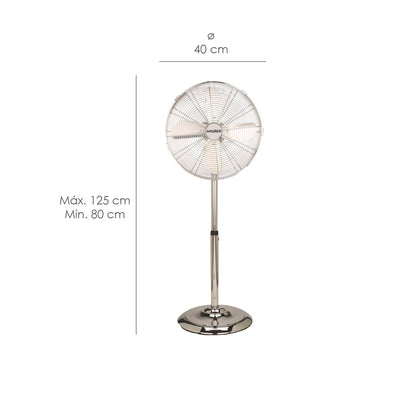 Maurer Standing Fan 125 cm High Chrome