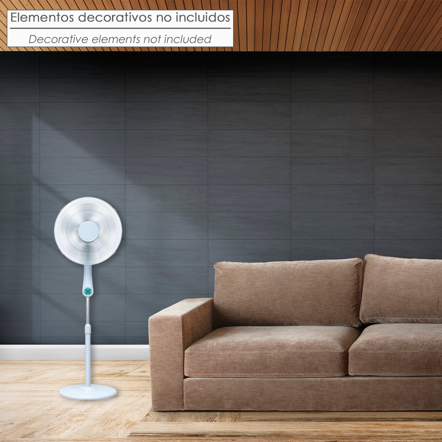 Silent Floor Fan With Remote Control. Ø 43 cm. Height 140cm. 55 watt. 55 watt. Programmable fan. Oscillating fan.