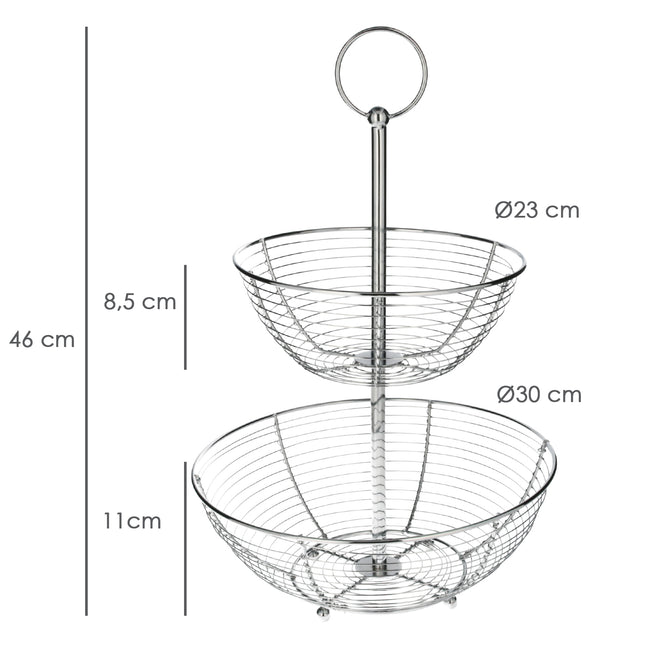  frutero acero cromado