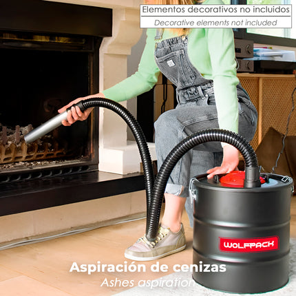 Aspirador de pó Wolfpack Ash de 1200 Watts. 15 Litros