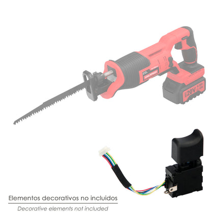 Interruptor Para Sierra De Sable 20 V Con Bateria 4 Ah. Codigo 07021660