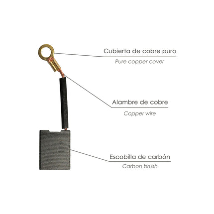 Escobilla Amoladora 2.400 Watt. Ø 230 mm. Codigo 07021655