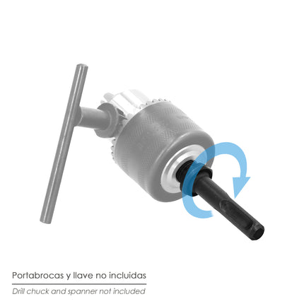 Adaptador de martelo SDS Plus para mandril de perfuração de 1/2" mm.