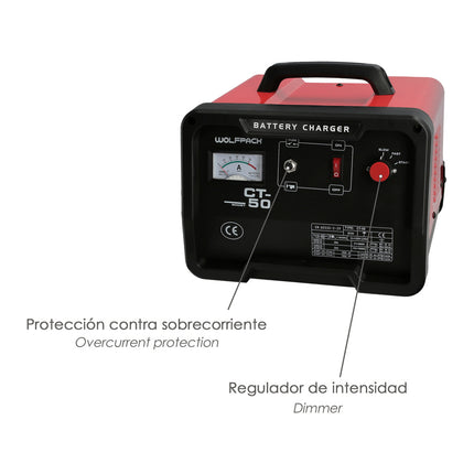Carga Baterias 12/24V 30-350Ah Con Arrancador