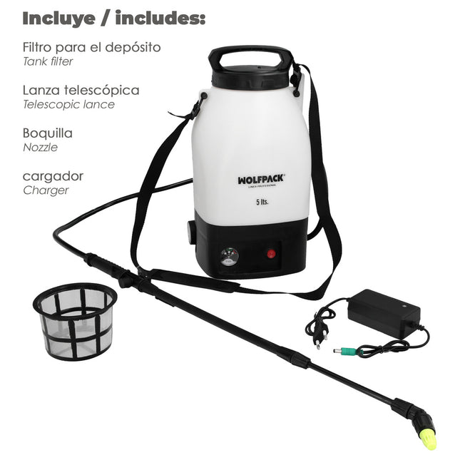 Sulfatadora 5 Litros Bateria Litio 12V