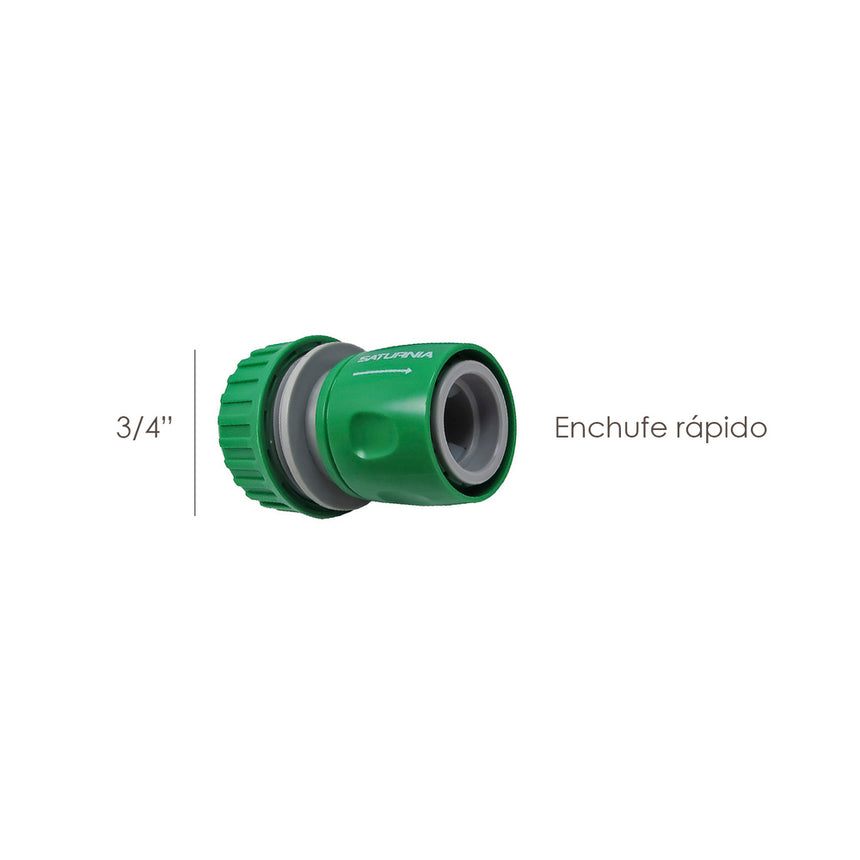 Conector Manguera Plastico 3/4 Granel