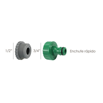 Adaptador Manguera Plastico 3/4 - 1/2" Hembra Granel