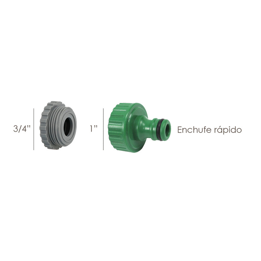 Adaptador Manguera Plástico 3/4 - 1" Hembra   Granel