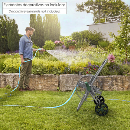 Steel Hose Reel Cart 50 meters