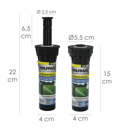 Difusor Pop Up Regulable 10 cm.