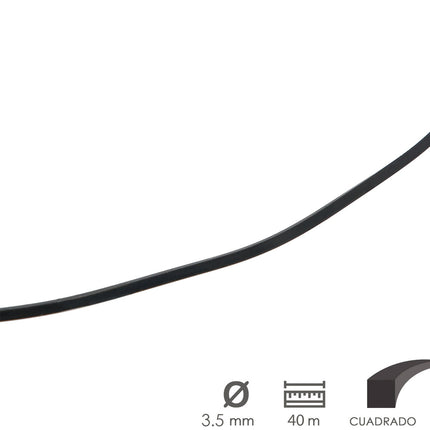 Hilo Nylon/alum.Cuadrad.Prof.3,5mm (40m)
