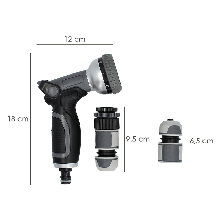 Manguera Tricotado No Torsion 15 mm. - 5/8" Rollo 20 Metros Con Kit de Riego