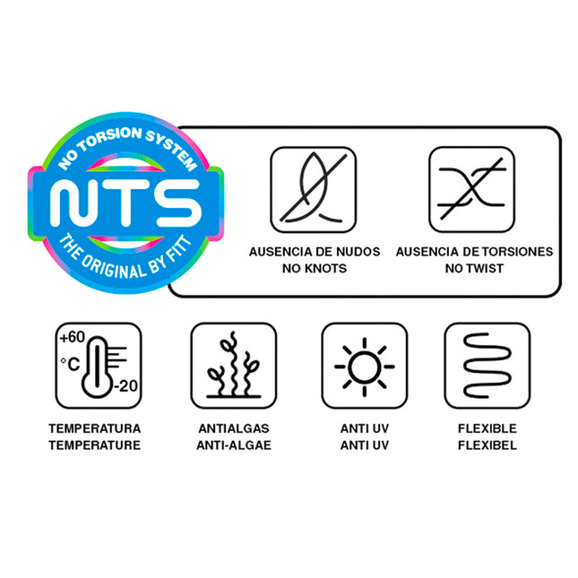 Manguera Tricotado No Torsion 15 mm. - 5/8" Rollo 20 Metros Con Kit de Riego