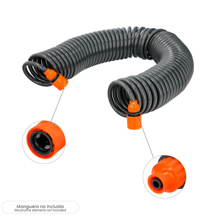 Self-Threading Tube Hose Connector 10x12 mm.