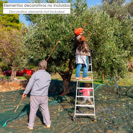 Mantas de Oliva 3 x 6 metros. Multiuso 100% HDPE. Peso 90 g/m². Reforçadas, com ilhós. Mantas de Oliva, Fardos de Oliva.