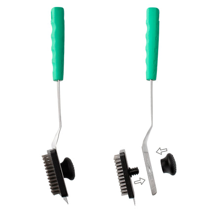 Espátula com Escova Raspadora para Churrasco 41,5 cm.