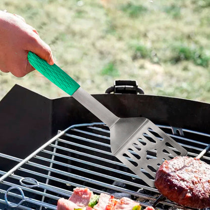 Barbecue Spatula with Scraper Brush 41.5 cm.