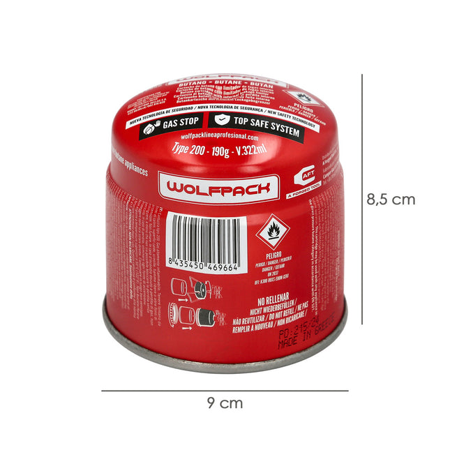 Cartucho de gás 0,190 kg Ce En417