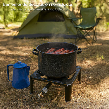 Hornillo Gas 4 Pies 40x40 cm. Potencia 7.000 Watts.