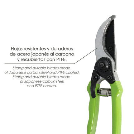 Tijera Podar 1 Mano 200 mm. PTFE.