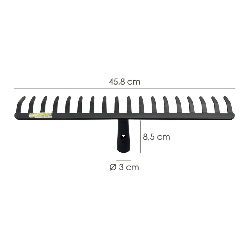 Rastrillo Sin Mango 18 Puas de 5 mm. Uso  Agricola