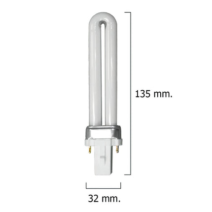 Lampara Recambio Para Exterminador 7 W. Con Aspiracion