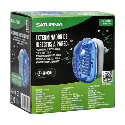 Exterminador De Insectos A Pared 1,5 Watt.