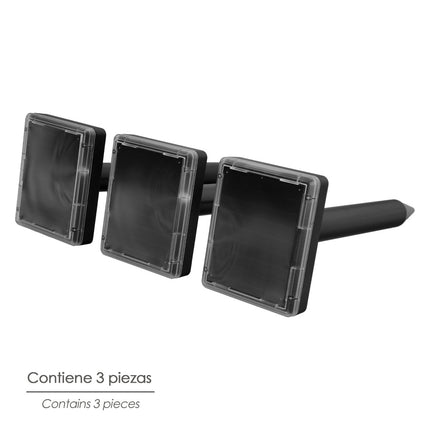 Ahuyentador Ultrasonidos Topos/Ratones 3 Piezas