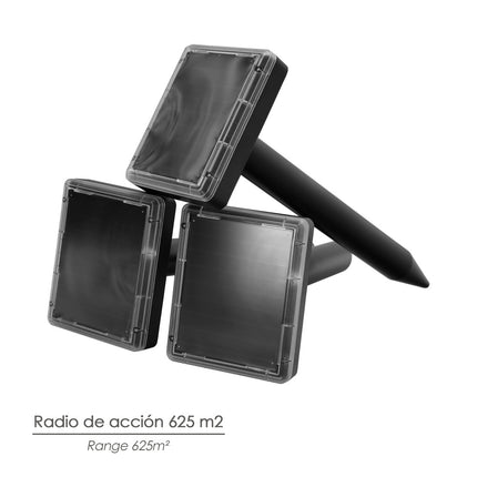 Ahuyentador Ultrasonidos Topos/Ratones 3 Piezas