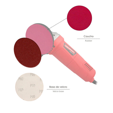 Replacement Velcro Sandpaper Grinder Ø 180 mm. Grit 40 (10 Pieces)