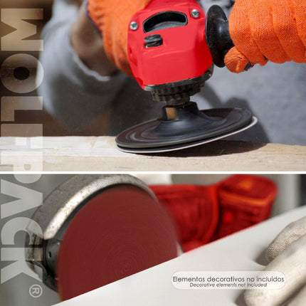 Replacement Velcro Sandpaper Grinder Ø 180 mm. Grit 40 (10 Pieces)