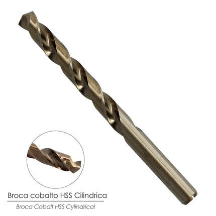 Broca Cobalto Hss Cilindrica 4,50 mm. Blister 2 Unidades.