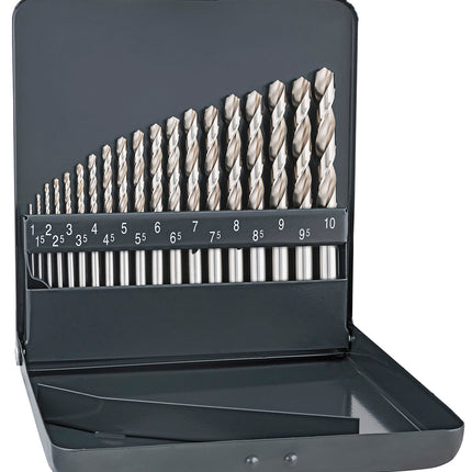 Estojo para brocas Alpen HSS Super com 19 peças