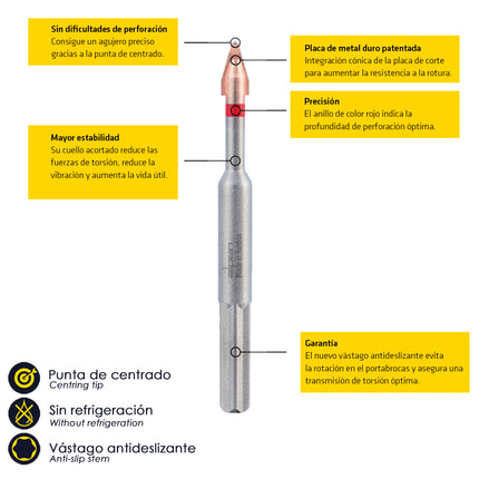  broca baldosas duras