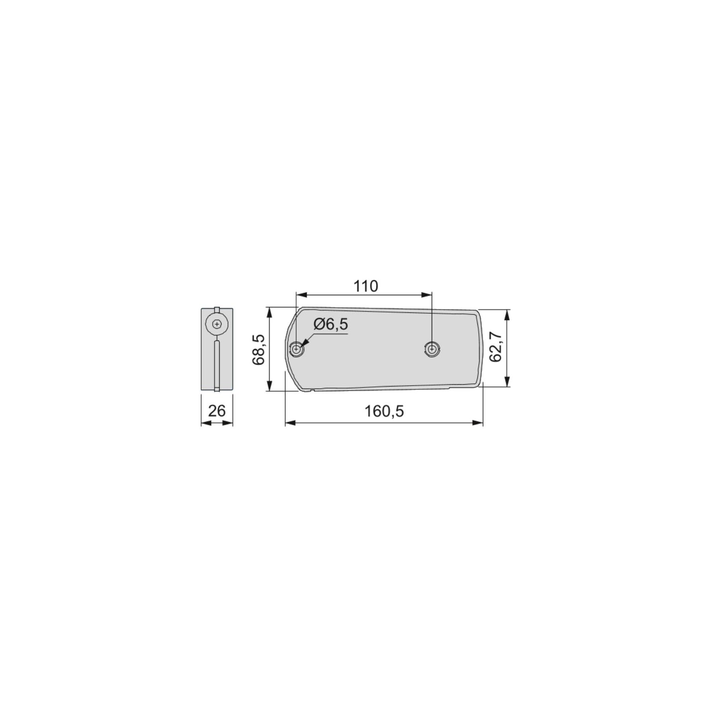 Emuca Microwinch mechanism for folding doors, 10kg, Steel and Plastic, Grey