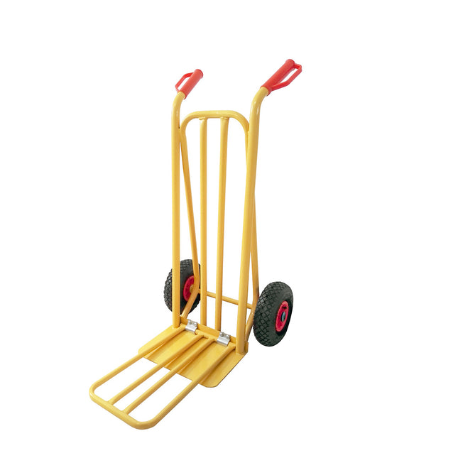 Carretilla Almacen / Sacos  Con Pala Abatible Ruedas Neumáticas Llantas de plástico