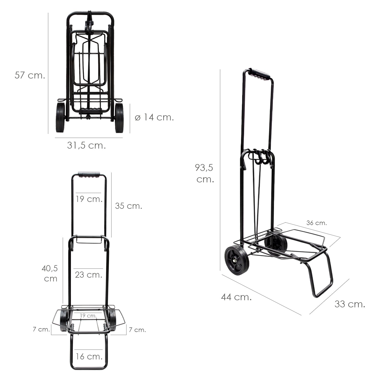  carretilla plegable transporte