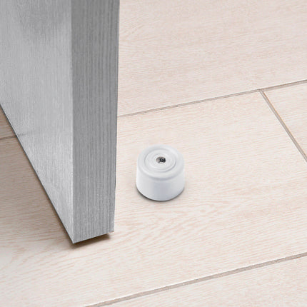 Maurer Door Stopper Screw On With Plug And Screw White