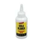 cola blanca transparente