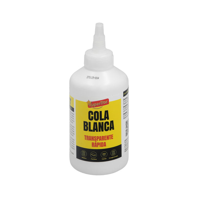cola blanca transparente