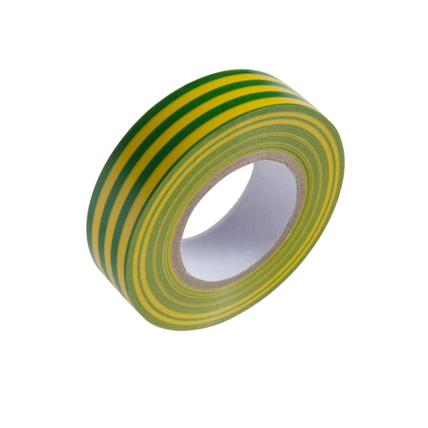 Fita Isolante 20 m x 19 mm Amarela / Verde Uso Doméstico