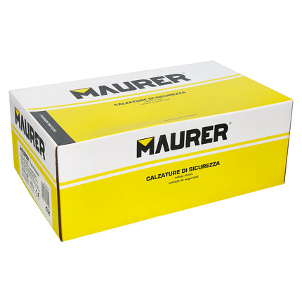 Zapato Bajo Seguridad Maurer S3 Modelo Capua Antideslizante Con Suela y Puntera Antiperación y Resistencia A Hidrocarburos Nº 38 (Par)