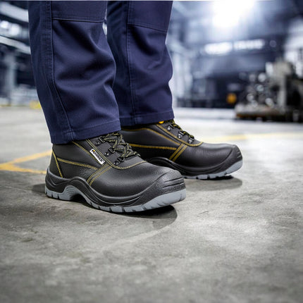 Botas Seguridad Maurer S3 Modelo Capua Antideslizante Con Suela y Puntera Antiperforación y Resistencia A Hidrocarburos Nº 38. (Par)