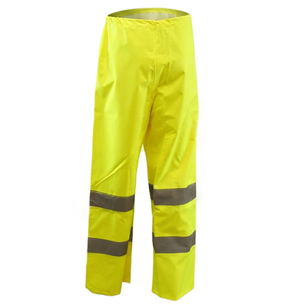 Pantalon Alta Visibilidad Lluvia Talla L. 100% Impermeable. Pantalon Impermeable Trabajo