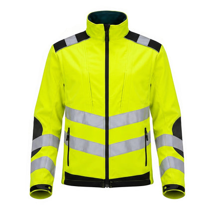 Chaqueta Alta Visibilidad Softshell Talla M. Chaqueta Trabajo Alta Visibilidad Con Banda Reflectora