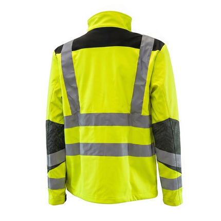 Chaqueta Alta Visibilidad Softshell Talla XXL. Chaqueta Trabajo Alta Visibilidad Con Banda Reflectora