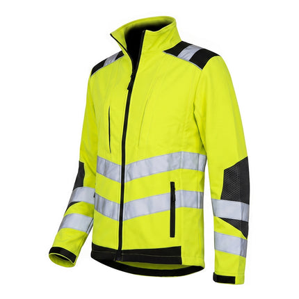 Chaqueta Alta Visibilidad Softshell Talla XXL. Chaqueta Trabajo Alta Visibilidad Con Banda Reflectora