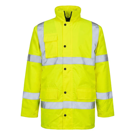 Parka Alta Visibilidad Lluvia Talla M. 100% Impermeable. Parka Impermeable Trabajo