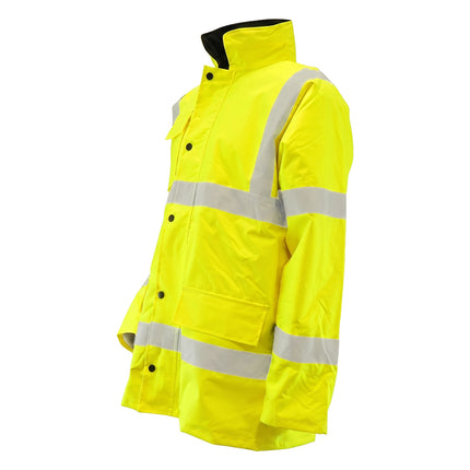 Parka Alta Visibilidad Lluvia Talla XL. 100% Impermeable. Parka Impermeable Trabajo