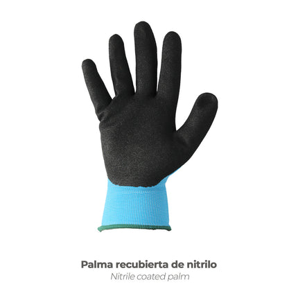 Guantes Nitrilo Reforzado Impregnado Talla 7" (Par)